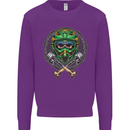 Motocross Skull Dirt Bike MotoX Kids Sweatshirt Jumper Purple
