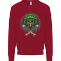 Motocross Skull Dirt Bike MotoX Kids Sweatshirt Jumper Red