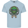 Motocross Skull Dirt Bike MotoX Kids T-Shirt Childrens Light Blue