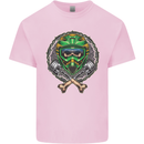 Motocross Skull Dirt Bike MotoX Kids T-Shirt Childrens Light Pink