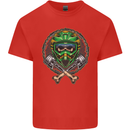 Motocross Skull Dirt Bike MotoX Kids T-Shirt Childrens Red