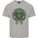 Motocross Skull Dirt Bike MotoX Kids T-Shirt Childrens Sports Grey