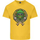 Motocross Skull Dirt Bike MotoX Kids T-Shirt Childrens Yellow