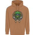 Motocross Skull Dirt Bike MotoX Mens 80% Cotton Hoodie Caramel Latte