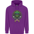 Motocross Skull Dirt Bike MotoX Mens 80% Cotton Hoodie Purple