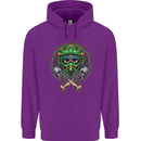Motocross Skull Dirt Bike MotoX Mens 80% Cotton Hoodie Purple