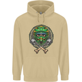 Motocross Skull Dirt Bike MotoX Mens 80% Cotton Hoodie Sand