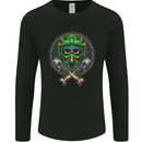Motocross Skull Dirt Bike MotoX Mens Long Sleeve T-Shirt Black