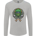 Motocross Skull Dirt Bike MotoX Mens Long Sleeve T-Shirt Sports Grey
