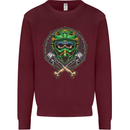 Motocross Skull Dirt Bike MotoX Mens Sweatshirt Jumper Maroon