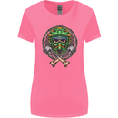 Motocross Skull Dirt Bike MotoX Womens Wider Cut T-Shirt Azalea