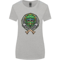 Motocross Skull Dirt Bike MotoX Womens Wider Cut T-Shirt Sports Grey