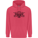 Motocross Skulls Dirt Bike MotoX Motorcycle Childrens Kids Hoodie Heliconia