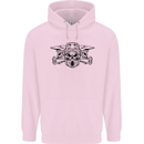Motocross Skulls Dirt Bike MotoX Motorcycle Childrens Kids Hoodie Light Pink
