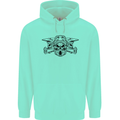 Motocross Skulls Dirt Bike MotoX Motorcycle Childrens Kids Hoodie Peppermint