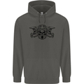 Motocross Skulls Dirt Bike MotoX Motorcycle Childrens Kids Hoodie Storm Grey