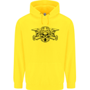 Motocross Skulls Dirt Bike MotoX Motorcycle Childrens Kids Hoodie Yellow