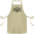 Motocross Skulls Dirt Bike MotoX Motorcycle Cotton Apron 100% Organic Khaki