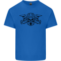 Motocross Skulls Dirt Bike MotoX Motorcycle Kids T-Shirt Childrens Royal Blue