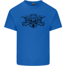 Motocross Skulls Dirt Bike MotoX Motorcycle Kids T-Shirt Childrens Royal Blue