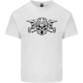 Motocross Skulls Dirt Bike MotoX Motorcycle Kids T-Shirt Childrens White