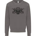 Motocross Skulls Dirt Bike MotoX Motorcycle Mens Sweatshirt Jumper Charcoal