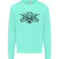 Motocross Skulls Dirt Bike MotoX Motorcycle Mens Sweatshirt Jumper Peppermint