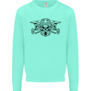 Motocross Skulls Dirt Bike MotoX Motorcycle Mens Sweatshirt Jumper Peppermint