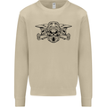 Motocross Skulls Dirt Bike MotoX Motorcycle Mens Sweatshirt Jumper Sand