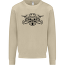 Motocross Skulls Dirt Bike MotoX Motorcycle Mens Sweatshirt Jumper Sand