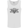 Motocross Skulls Dirt Bike MotoX Motorcycle Mens Vest Tank Top White