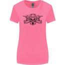 Motocross Skulls Dirt Bike MotoX Motorcycle Womens Wider Cut T-Shirt Azalea