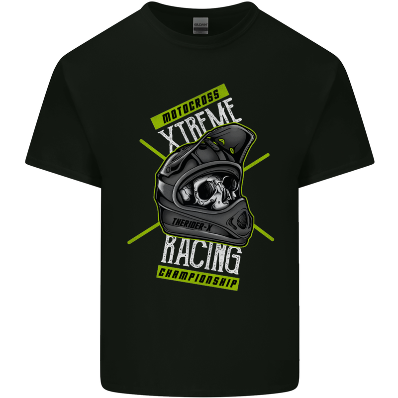 Motocross Xtreme Racing Championship Mens Cotton T-Shirt Tee Top Black