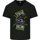 Motocross Xtreme Racing Championship Mens V-Neck Cotton T-Shirt Black