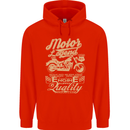 Motor Legend Biker Motorbike Motorcycle Childrens Kids Hoodie Bright Red
