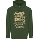 Motor Legend Biker Motorbike Motorcycle Childrens Kids Hoodie Forest Green