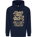 Motor Legend Biker Motorbike Motorcycle Childrens Kids Hoodie Navy Blue