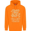 Motor Legend Biker Motorbike Motorcycle Childrens Kids Hoodie Orange