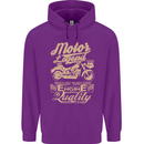 Motor Legend Biker Motorbike Motorcycle Childrens Kids Hoodie Purple