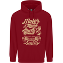 Motor Legend Biker Motorbike Motorcycle Childrens Kids Hoodie Red