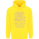 Motor Legend Biker Motorbike Motorcycle Childrens Kids Hoodie Yellow