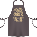 Motor Legend Biker Motorbike Motorcycle Cotton Apron 100% Organic Dark Grey