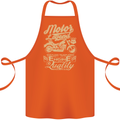 Motor Legend Biker Motorbike Motorcycle Cotton Apron 100% Organic Orange