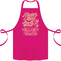 Motor Legend Biker Motorbike Motorcycle Cotton Apron 100% Organic Pink