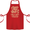 Motor Legend Biker Motorbike Motorcycle Cotton Apron 100% Organic Red