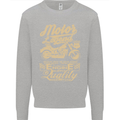 Motor Legend Biker Motorbike Motorcycle Kids Sweatshirt Jumper Sports Grey