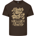 Motor Legend Biker Motorbike Motorcycle Mens Cotton T-Shirt Tee Top Dark Chocolate