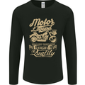 Motor Legend Biker Motorbike Motorcycle Mens Long Sleeve T-Shirt Black