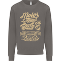 Motor Legend Biker Motorbike Motorcycle Mens Sweatshirt Jumper Charcoal