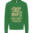 Motor Legend Biker Motorbike Motorcycle Mens Sweatshirt Jumper Irish Green